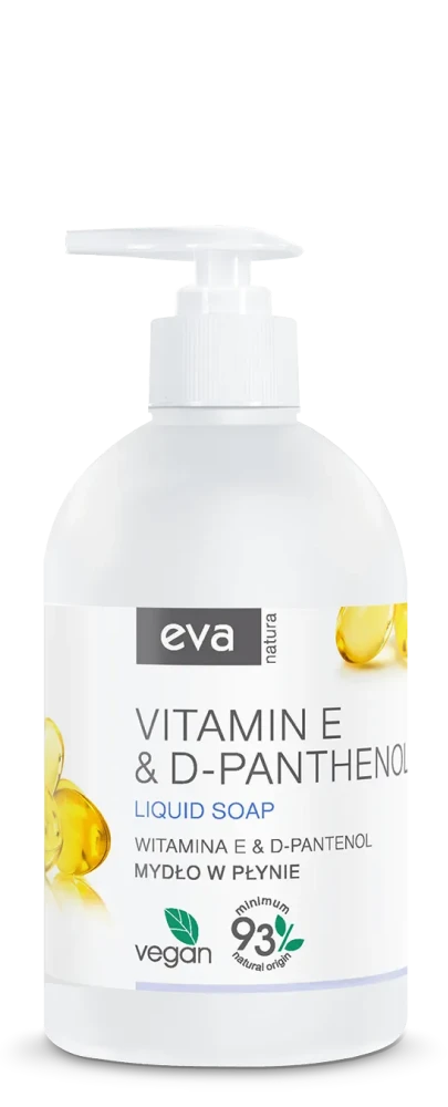 EVA NATURA Kremowe mydło w płynie witamina E i D-pantenol